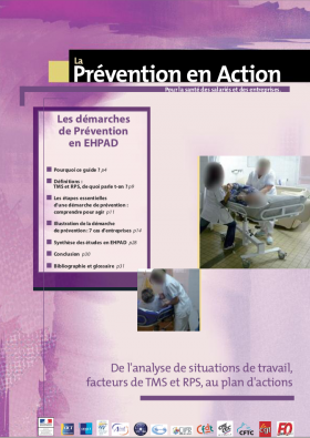 Visuel Prévention en Action TMS-RPS - Dans les EHPAD